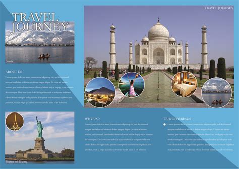 Printable Travel Brochure Template For Students Printable Templates