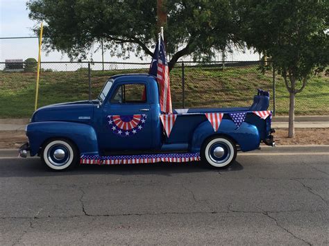 My 1952 Chevy Pickup Truck Decorated For The Parade 4th Of July
