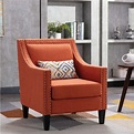 Red Barrel Studio® Accent Armchair Living Room Chair With Nailheads ...