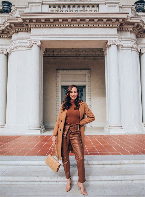 Sydne Style Shows How To Wear A Camel Coat For Monochromatic Outfit