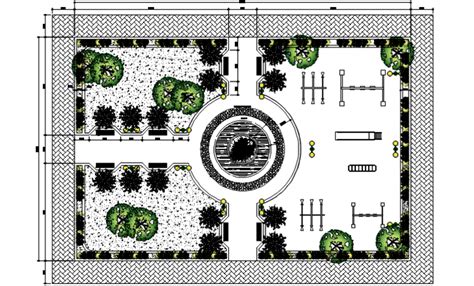 Mini Playground Garden Landscaping Structure Drawing Details Dwg File
