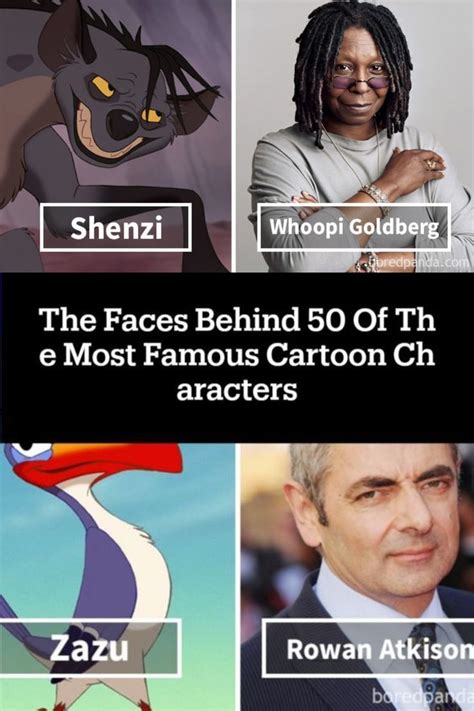 The Faces Behind 50 Of The Most Famous Cartoon Characters Famous