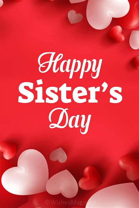 Happy Sisters Day Wishes Messages Quotes And Images Happy Sisters Day