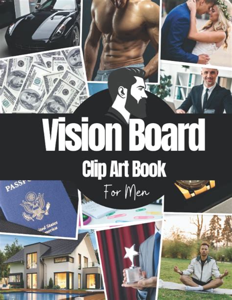 Buy Vision Board Clip Art Book For Men Vision Board Supplies For Men With Pictures Words And