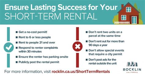 Lasting Success For Short Term Rentals City Of Rocklin