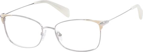 Silver Sophisticated Square Eyeglasses 1684 Zenni Optical Eyeglasses