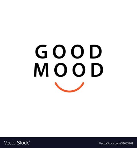 Good Mood Template Design Royalty Free Vector Image