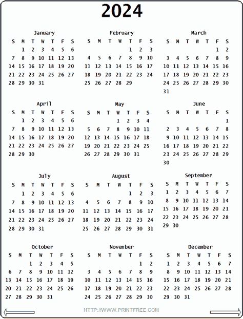2024 United States Calendar With Holidays 2024 United States Calendar