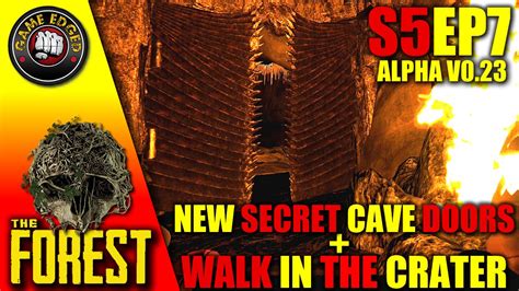 The Forest Secret Cave Area New Metal Doors Walk Into