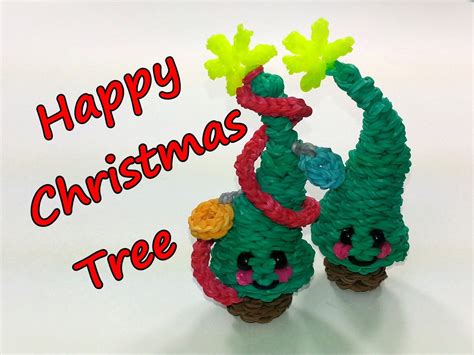Happy Christmas Tree Tutorial By Feelinspiffy Rainbow Loom Rainbow