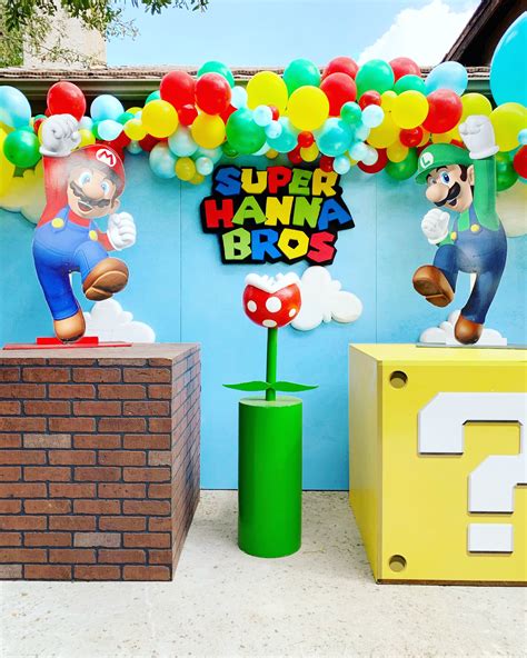 Super Mario Centerpieces Super Mario Birthday Party M