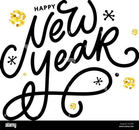 Happy New Year 2021 Beautiful Greeting Card Poster With Calligraphy