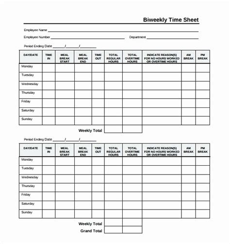 Semi Monthly Timesheet Template Excel Elegant Timesheet Templates 35