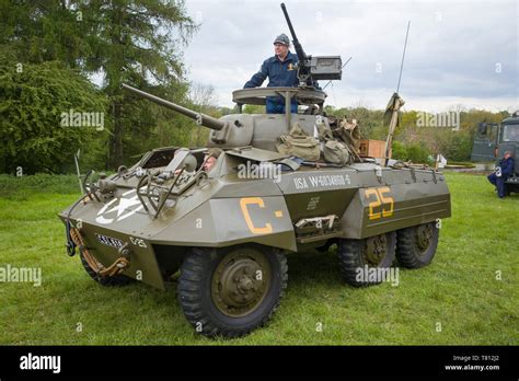 A Fully Restored Ww2 American Military M8 Greyhound Scout Car At A