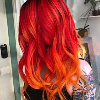 Flame Lickin Red Too Hot To Handle Red Ombr By Mystic Hair Gypsy Briellebotta Hotonbeauty