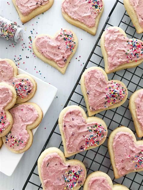 Cherry Sugar Cookies With Buttercream Frosting The Dizzy Cook