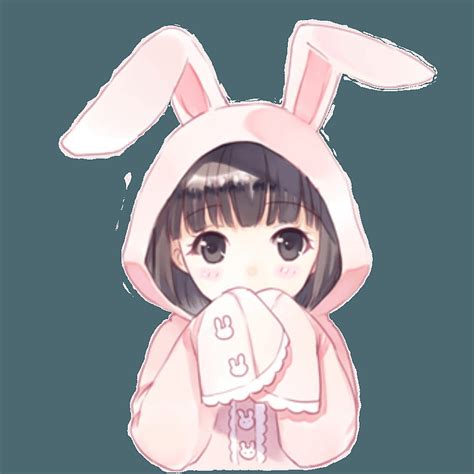 Getdrawingste Anime Bunny Çizimi Kawaii Tavşan Arka Planı Hd Telefon