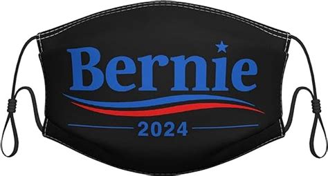 Feel The Bern 2024 Bernie Sanders Face Mask Reusable With Filters