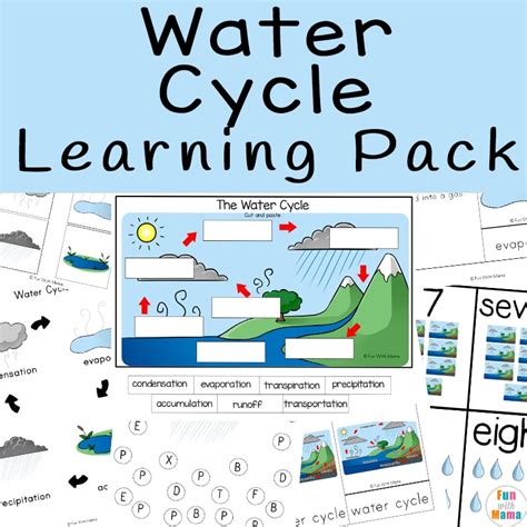 Water Cycle Kindergarten Worksheet