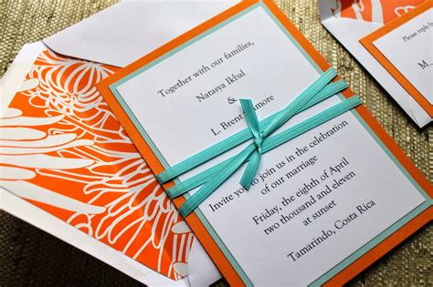 Orange Wedding Invitations - General Information