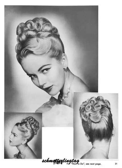 1950s Updo 50s Hairstyles Vintage Hairstyles Victorian Hairstyles