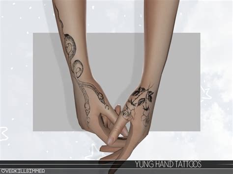 Yung Hand Tattoos By Overkillsimmer Фотография из альбома