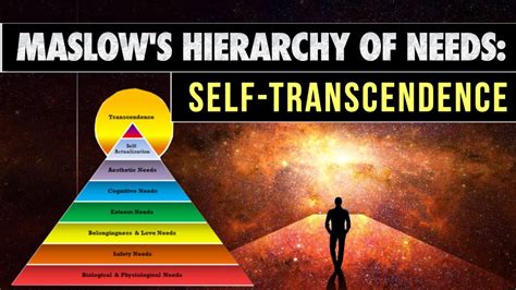 Maslow Hierarchy Of Needs Self Transcendence