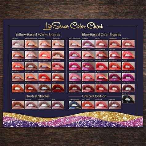 Lipsense Color Chart Limited Edition 2017 50 Colors New 2017