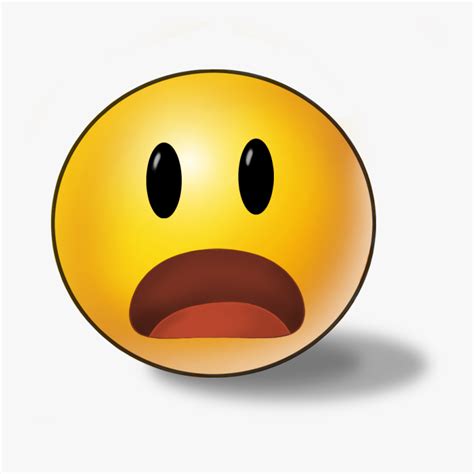 Shocked Emoticon Emoji Free Transparent Clipart Clipartkey