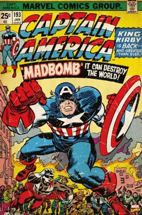 Captain America Marvel Comic Book Cover Madbomb Athena