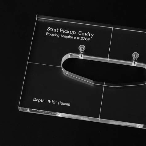 Musiclily Pro Cnc Single Coil Pickup Routing Template For Strat Guitar