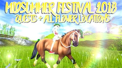 Star Stable Online → Midsummer Quests All Flower Locations 2018 Youtube