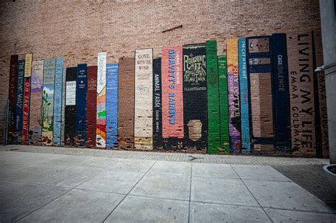 The Book Wall Mural In Salt Lake City Utah Silly America