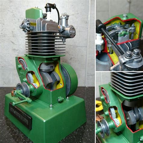 Finished This Working Model Of A 4 Stroke Engine