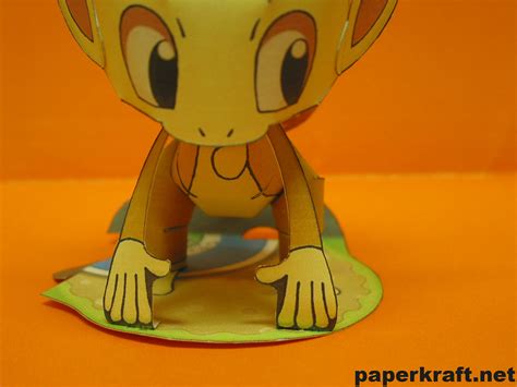 Pokemon Papercraft Chimchar 08 Ron Rementilla Flickr