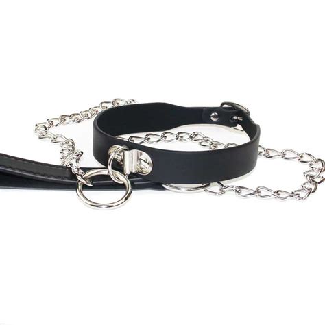 bdsm collar sexy leash ring steel chain slave bondage toys for lover role play erotic posture