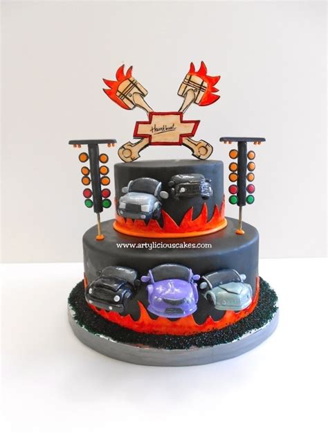 Drag Race Cake — Birthday Cakes Racing Cake Race Car Cakes Car Cake