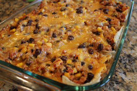 Turkey is nestled in pasta and sauce makes for a warm, comforting dinner classic. Ground Turkey (or Beef) Taco Casserole Recipe - Girl Gone Mom
