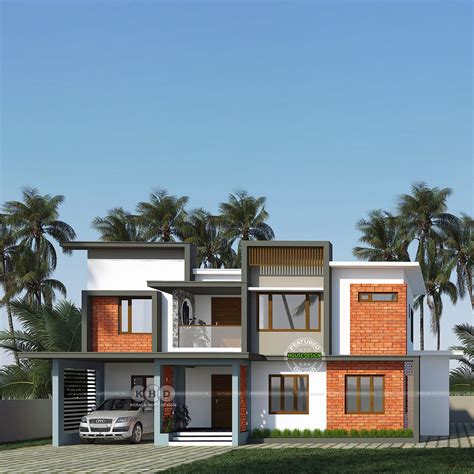 Kerala Home Design Khd On Twitter 4 Bedroom Modern Flat Roof Style
