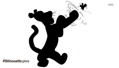 Black And White Winnie The Pooh Tigger Bees Silhouette Silhouette Pics
