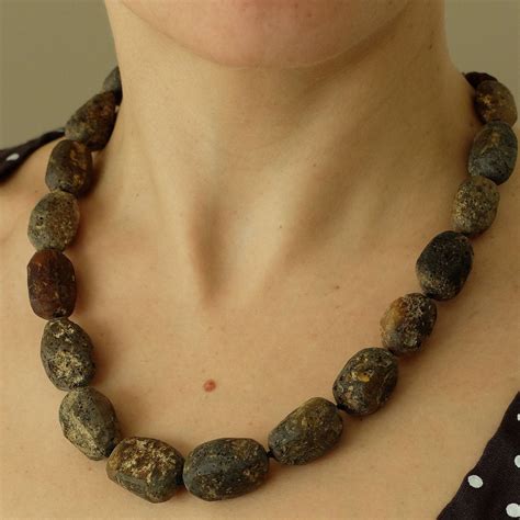 55cm 215 Inch Genuine Baltic Amber Healing Necklace Raw Etsy