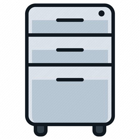 Archive Cabinet Drawers File Office Storage Icon Download On