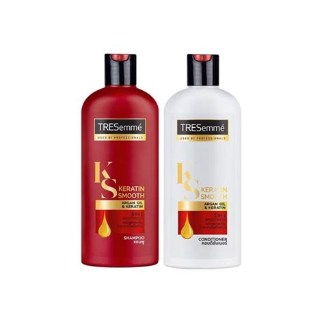ส่งฟรี Tresemmé Keratin Smooth Red Shampoo 330 Ml Condtioner 330 Ml