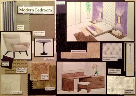 My Sample Board Of A Modern Purple Bedroom Interior Design Mood