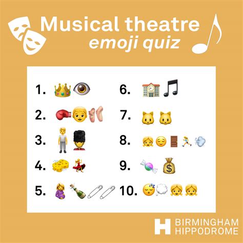 Are you one of these fans. Emoji-quiz-week-4 - Birmingham Hippodrome
