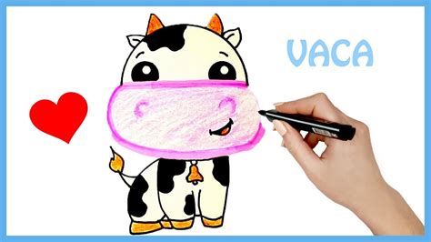 Aprende A Dibujar Una Vaca Kawaii Fácil ♥ Dibujo Fácil De Vaca Youtube