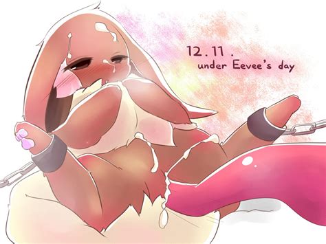 Rule 34 Blush Chained Cum Eevee Female Forced Hindpaw Nintendo