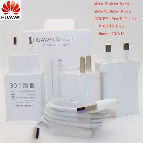 Original Huawei Supercharge Super Charging Wall Charger Fast Charge