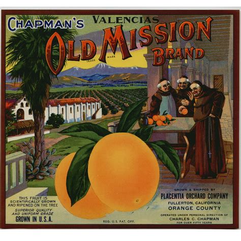 Quick Delivery Orange Crate Label Vintage California Sunshine Art Deco