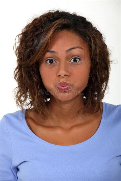 woman pouting lips stock image image of pouting model 2935975